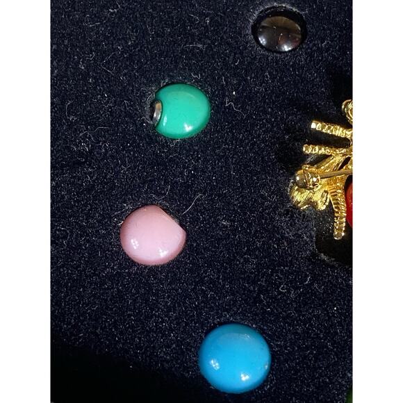 VTG JOAN RIVERS CLASSICS BABY BEE BROOCH/PIN SET/10 INTERCHANGABLE BEADS! J55999 - Picture 6 of 9